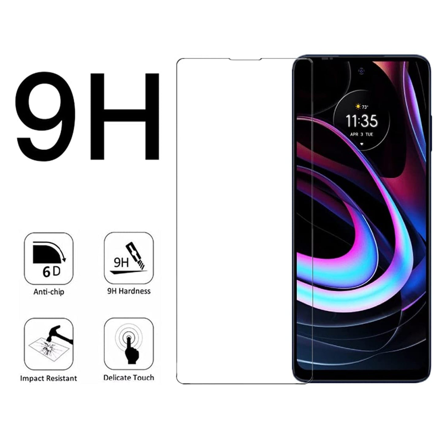 For Nokia G400 5G Tempered Glass Screen Protector, Bubble Free, Anti-Fingerprints HD Clear, Case Friendly Glass Film Clear Screen Protector