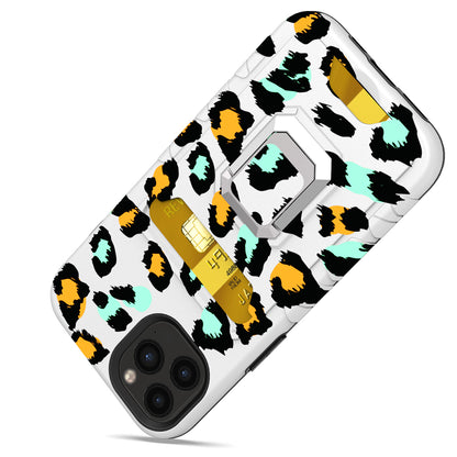 For Apple iPhone 14 Pro Max (6.7") Wallet Designed with Credit Card Holder & Magnetic Ring Stand Kickstand Hybrid Hard  Phone Case Cover