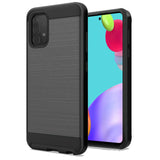 For Boost Mobile Celero 5G Hybrid Rugged Brushed Metallic Design [Soft TPU + Hard PC] Dual Layer Shockproof Armor Impact Slim  Phone Case Cover