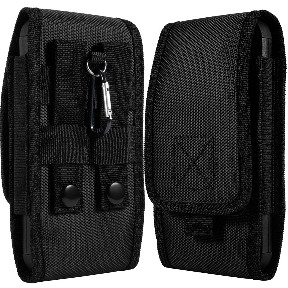 Belt Loop Pouch Case Holster Dual Phone Holder For Samsung