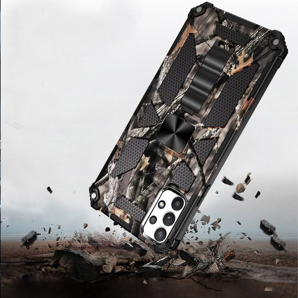For Motorola Moto G Stylus 2022 4G Heavy Duty Hybrid Camouflage Kickstand [Military Grade] Fit Magnetic Car Mount  Phone Case Cover