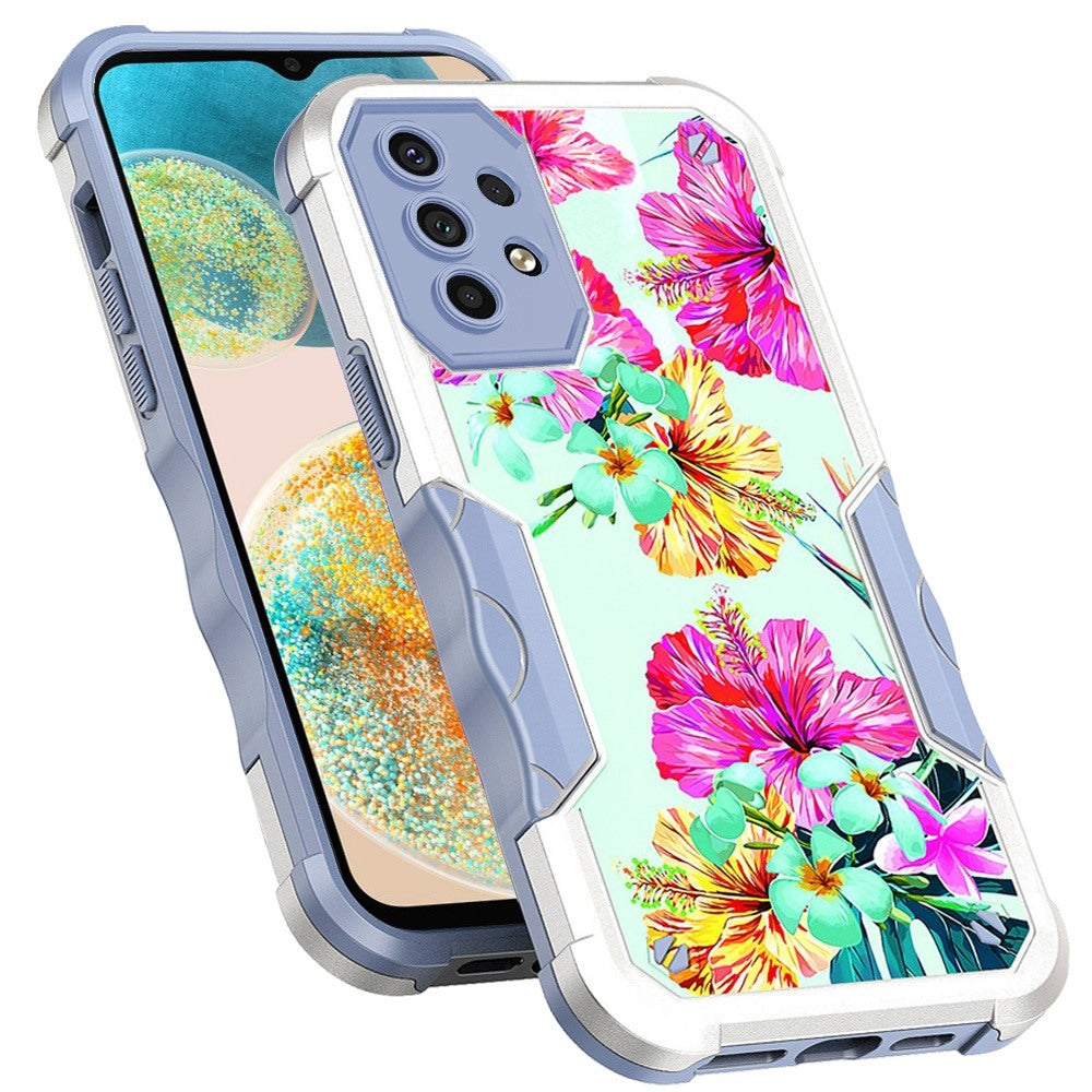 For Samsung Galaxy A23 5G Fashion Design Tough Shockproof Hybrid Stylish Pattern Heavy Duty TPU Rubber Armor  Phone Case Cover