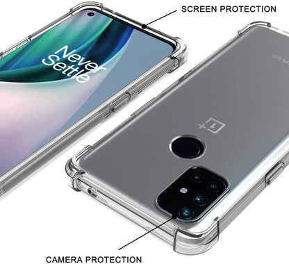 For T-Mobile Revvl 6 5G HD Crystal Hybrid PC+TPU [Four-Corner Protective] Rubber Shockproof Gel Bumper Transparent Clear Phone Case Cover