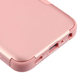 For LG K40 /Harmony 3 Hybrid Three Layer Hard PC Shockproof Heavy Duty TPU Rubber Anti-Drop Rose Gold Phone Case Cover