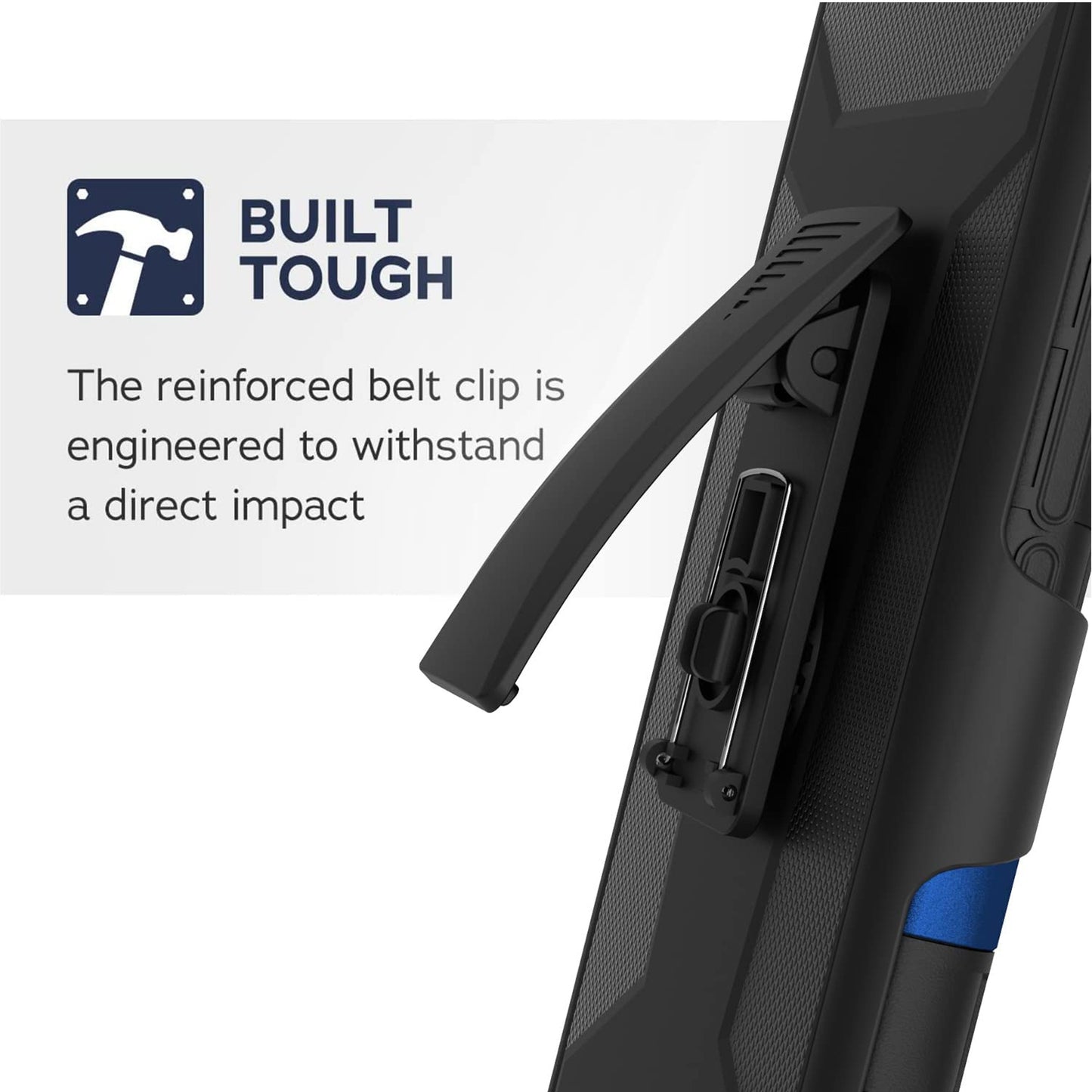 For Apple iPhone 14 Plus /Pro Max Hybrid Belt Clip Holster with Built-in Kickstand, Heavy Duty Shock Absorption Armor Rugged  Phone Case Cover