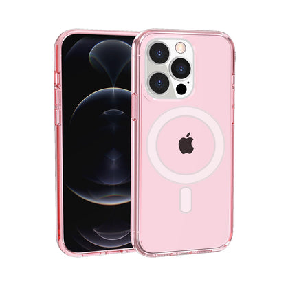 For Apple iPhone 14 (6.1") MagSafe Compatible Transparent Shock Absorption TPU Rubber Gel Ultra Thick Hybrid Protective  Phone Case Cover