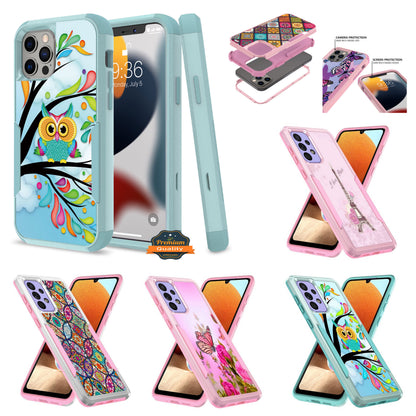 For Motorola Moto G Stylus 2022 4G Pattern Design Hybrid Bumper Rugged Dual Layer Heavy-Duty Military-Grade Hard  Phone Case Cover