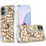 For OnePlus Nord N20 5G Bling Clear Crystal 3D Full Diamonds Luxury Sparkle Transparent Rhinestone Hybrid Protective  Phone Case Cover