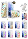 For OnePlus Nord N200 5G Quicksand Design Liquid Glitter Bling Hybrid Floating Flowing Sparkle Colorful TPU Protective  Phone Case Cover