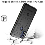 For Samsung Galaxy S22 Ultra Rugged Shield Hybrid TPU Thick Solid Rough Armor Tactical Matte Grip Gel Silicone Texture Black Phone Case Cover