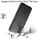 For Motorola Edge+ 2022 /Edge Plus Rugged Shield Hybrid TPU Thick Rough Armor Tactical Matte Grip Silicone Texture  Phone Case Cover