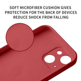 For Apple iPhone 13 / Pro Max Liquid Silicone Hybrid Gel Rubber Full Body Protection with Microfiber Lining Shockproof Flexible TPU Anti-Drop  Phone Case Cover
