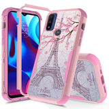 For Motorola Moto G Power 2022 Fashion Design Three Layer Heavy Duty Hybrid Sturdy 3in1 Shockproof Hard PC Protective  Phone Case Cover