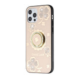 For Apple iPhone 8 Plus/7 Plus/6 6S Plus Fashion 3D Diamond Bling Sparkly Ornaments Engraving Hybrid Ring Stand  Phone Case Cover