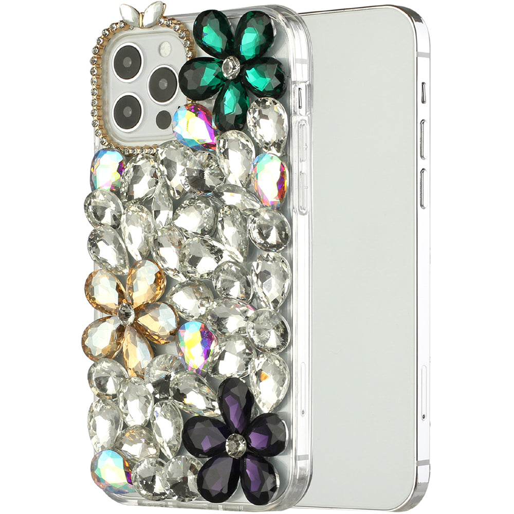 For Samsung Galaxy Z Fold 4 5G Bling Crystal 3D Full Diamond Luxury Sparkle Rhinestone Hybrid Protective  Phone Case Cover