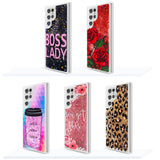 For Samsung Galaxy S22 /Plus Ultra Hybrid Bling Luxury Fashion Design Flowing Liquid Glitter Floating Quicksand Sparkle Glitter Soft TPU + PC  Phone Case Cover