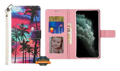 For Samsung Galaxy A02S Wallet Case PU Leather Design Pattern with Credit Card Slot Strap, Stand Magnetic Folio Pouch  Phone Case Cover