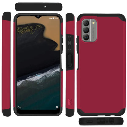 For Nokia G400 Ultra Slim Shock Absorption 2 in 1 Tuff Hybrid Dual Layer Hard PC + Soft TPU Rubber Frame Armor Defender  Phone Case Cover