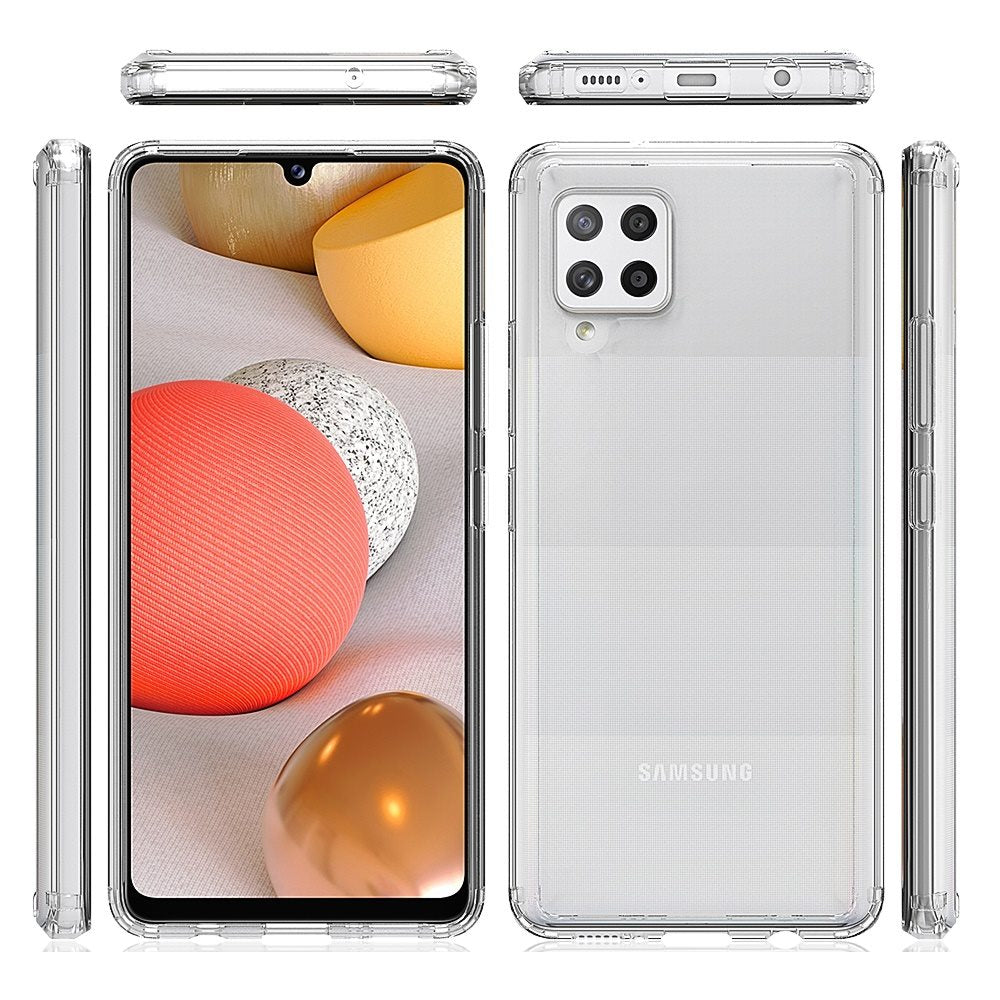 For Apple iPhone 14 Pro Max (6.7") Hybrid Slim Clear Transparent Shock-Absorption Bumper with TPU + Hard PC Back Frame Clear Phone Case Cover