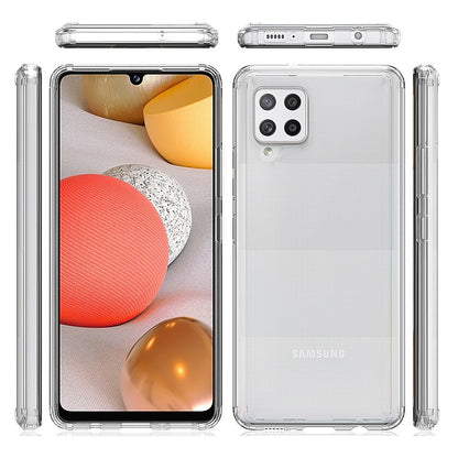 For Apple iPhone 14 Pro (6.1") Hybrid Crystal Clear Transparent Shock-Absorption Bumper with TPU + Hard PC Back Frame Clear Phone Case Cover