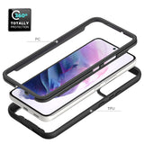 For Samsung Galaxy S22 /Plus Ultra Hybrid Clear Shockproof Dual Layer Protection Hard Rugged PC and Soft TPU Silicone Bumper Frame Back  Phone Case Cover