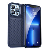 For Samsung Galaxy A13 5G Rugged Hybrid Hard PC Soft Silicone Gel 3.5mm TPU Bumper Texture Shockproof Anti Slip Protective Stylish Ultra Slim Blue Phone Case Cover