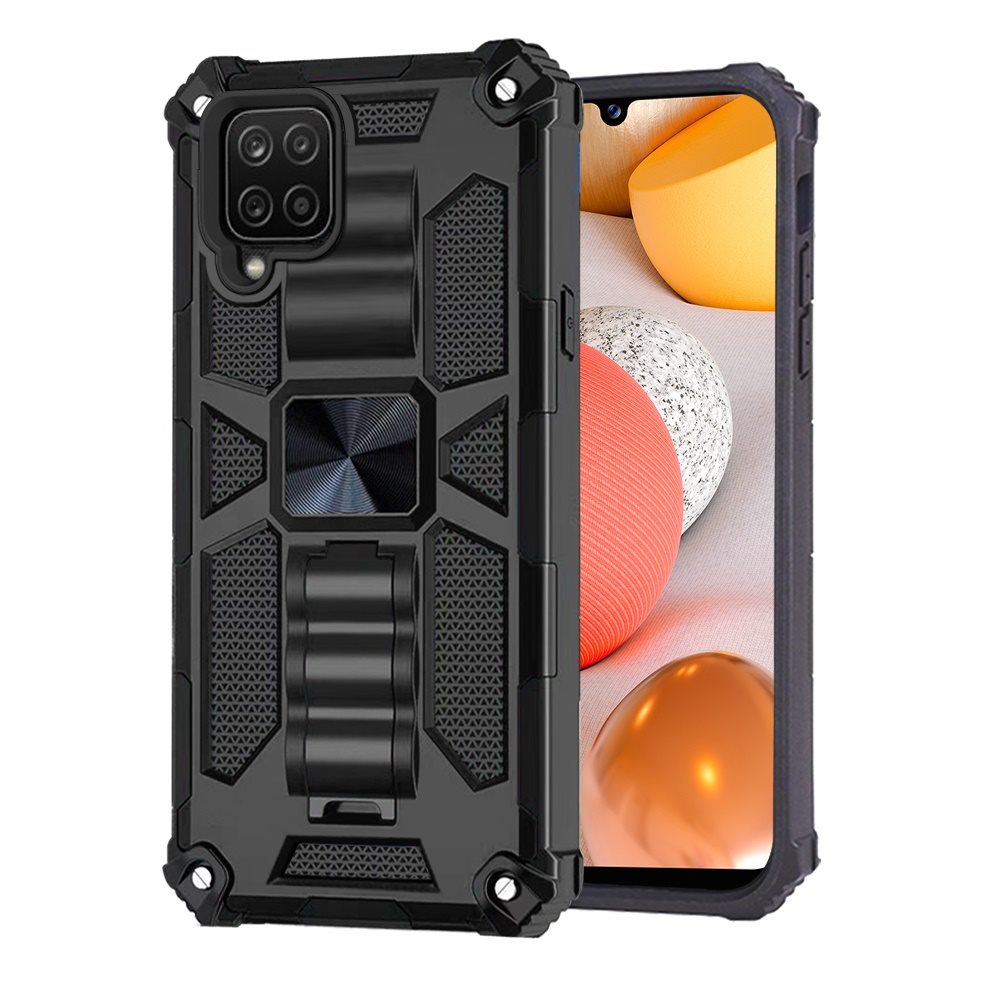 For Samsung Galaxy A42 5G Heavy Duty Stand Hybrid Shockproof [Military Grade] Rugged with Built-in Kickstand Fit Magnetic Mount  Phone Case Cover