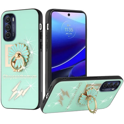 For Motorola Moto G Stylus 5G 2022 Diamond 3D Bling Sparkly Glitter Ornaments Engraving Hybrid Armor Fashion  Phone Case Cover