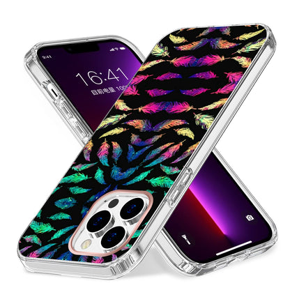 For Apple iPhone 14 Pro (6.1") Creative Stylish Fashion Design Hybrid Rubber TPU Hard PC Shockproof Slim Fit  Phone Case Cover