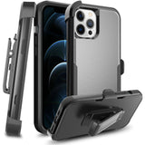 For Apple iPhone SE 2022 /SE 2020/8/7 Hybrid Rugged Shockproof 3-Layer Military Tough with Swivel Belt Clip Kickstand & Holster  Phone Case Cover