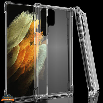 For Motorola Moto G Stylus 5G 2022 HD Hybrid TPU Corner Protective Rubber Shockproof Gummy Gel Bumper Transparent Clear Phone Case Cover