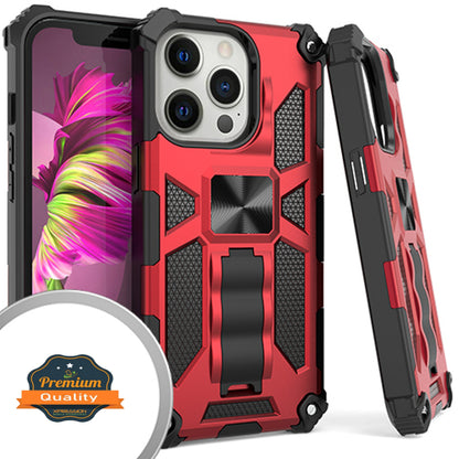 For Apple iPhone 14 (6.1") Cases with Invisible Kickstand Stand Dual Layer Hybrid Shockproof Heavy Duty Hard PC + TPU  Phone Case Cover