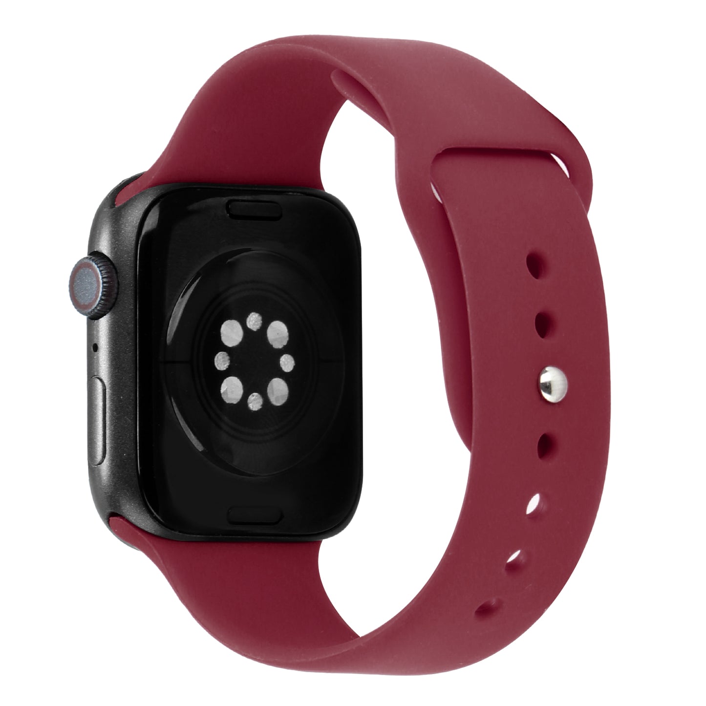 For Apple Watch Size 42/44/45mm Sport Bands Silicone Rubber TPU Replacement Band Strap for iWatch Series 7/SE/6/5/4/3/2/9  Phone Case Cover