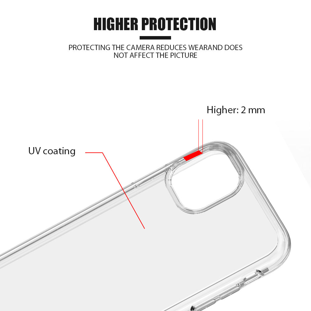 For Samsung Galaxy S22 Ultra Clear Full Transparency Thick Hybrid Hard PC Shell & Soft TPU Shock-Absorption Skin Bumper Transparent Phone Case Cover