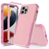 For Apple iPhone 13 /Pro Max Mini Armor 3 in 1 Three Layer Heavy Duty Rugged Hybrid Hard PC Soft TPU Bumper Shockproof Full Protective  Phone Case Cover