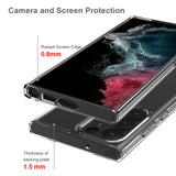 For Samsung Galaxy S23 /Plus /Ultra Hybrid Transparent Clear Acrylic Back Hard PC & TPU Protective Bumper Extra Shock-Absorb  Phone Case Cover