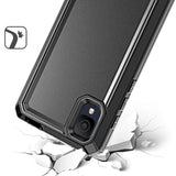For TCL ION Z Tough Modern Fused Hybrid Armor Hard PC TPU Rubber Shockproof Drop Protection Impact  Phone Case Cover
