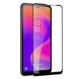 For T-Mobile Revvl 6 Pro 5G Tempered Glass Screen Protector [Full Coverage] Curved 9H Hardness Glass Protector Clear Black Screen Protector