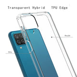 For Apple iPhone 13 (6.1") Hybrid Slim Crystal Clear Transparent Shock-Absorption Bumper TPU + Hard PC Back Frame Black Phone Case Cover
