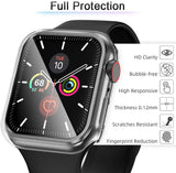 For Apple Watch Series 40mm Ultra-Thin Hard PC with Built in Clear Screen Protector Full Cover Anti-Scratch Bumper for iWatch 40mm Series SE/6/5/4 Clear Phone Case Cover