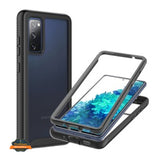 For TCL 20 XE Full Body Frame Armor Slim Hybrid Double Layer Hard PC + TPU Transparent Back Rugged Shockproof  Phone Case Cover