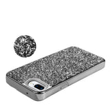 For Apple iPhone 8 Plus/7 Plus/6 Plus/6s Plus Bling Rhinestone Diamond Shiny Glitter Hybrid Dual Layer Rugged Hard Rubber  Phone Case Cover