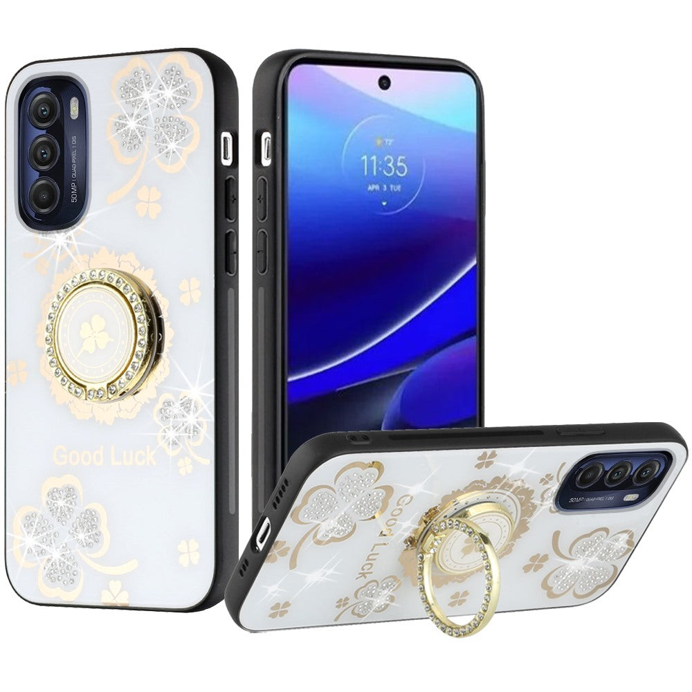 For Motorola Moto G Stylus 5G 2022 Diamond 3D Bling Sparkly Glitter Ornaments Engraving Hybrid Armor Fashion  Phone Case Cover