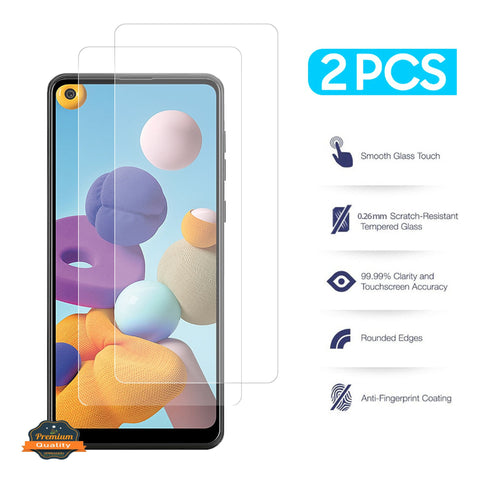 For Boost Mobile Celero 5G [2 Pack] Tempered Glass Screen Protector Round Edges 0.26MM Arcing [Anti-Bubble] [9H Hardness] [HD Clear] [Anti-Scratch] [Case Friendly] Glass Screen Protector Film Guard Clear Screen Protector