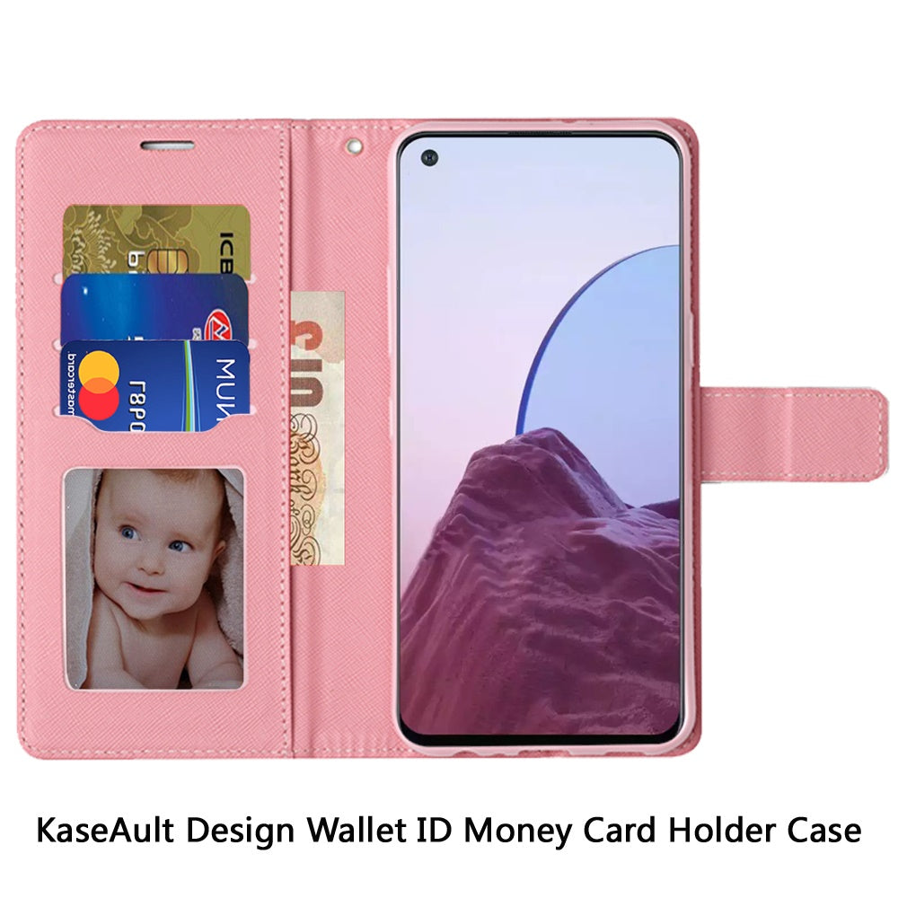 For Motorola Edge+ 2022 /Edge Plus Design Wallet Case ID Money Credit Card Holder Leather Pocket Flip Pouch & Strap  Phone Case Cover
