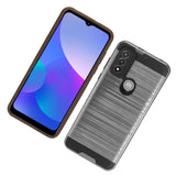 For Motorola Moto G 5G 2022 Brushed Texture Slim Hybrid Shockproof Dual Layer Hard PC & TPU Armor Rugged Protective  Phone Case Cover