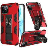 For Apple iPhone 12 Pro Max (6.7") Hybrid Magnetic Slide Ring Stand fit Car Mount Grip Holder Heavy Duty Rugged Military Grade  Phone Case Cover