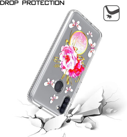 For Apple iPhone 14 (6.1") Clear Fashion IMD Pattern Design Hard Back PC Hybrid Bumper Armor TPU Soft Rubber Slim  Phone Case Cover