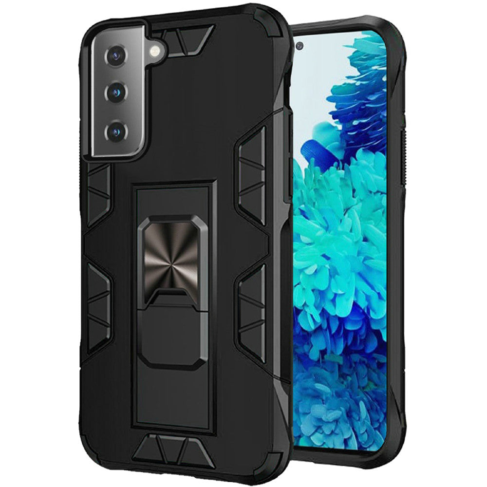 For Samsung Galaxy S22 Hybrid Magnetic Slide Ring Stand fit Car Mount Grip Holder Heavy Duty Rugged Military Grade  Phone Case Cover