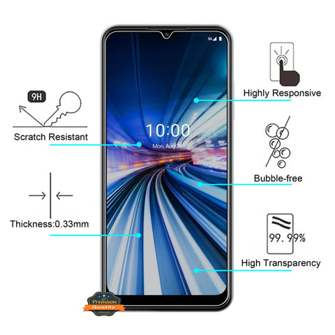 For BLU G91 MAX Tempered Glass Screen Protector, Bubble Free, Anti-Fingerprints HD Clear, Case Friendly Tempered Glass Film Clear Screen Protector